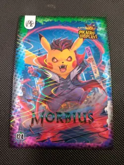 Morbius (Pikachu) #124 - Wave Holo - Electric Pikachu Cosplay - Pokemon - Image 1