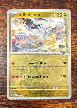 N's Reshiram 116/159 Custom/Fan-Made Ultra Rare NM Pokemon TCG - Image 1