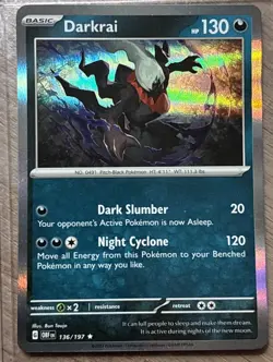 Darkrai 136/197 Pokemon Card Pokemon TCG Holo - Image 1