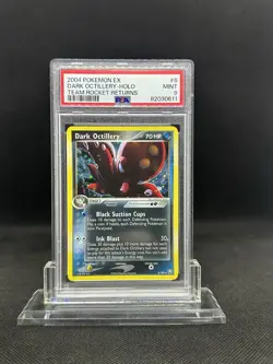 2004 Pokemon EX Team Rocket Returns Dark Octillery 8/109 Holo - PSA 9 MINT ENG - Image 1