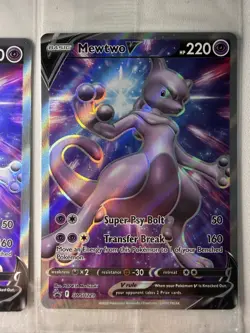 Pokemon SWSH229 Mewtwo v Black Star Promo Card Sealed x4 - Image 5