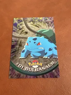 2000 Topps Chrome Pokemon T.V. Bulbasaur #1 NM - Image 1