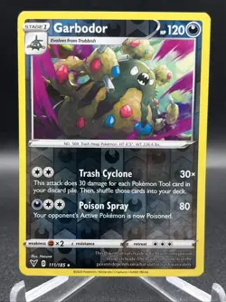 GARBODOR 111/185 VIVID VOLTAGE POKEMON (REVERSE HOLO, NM) - Image 1