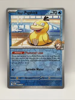 Pokemon TCG Misty's Psyduck Destined Rivals Reverse Holo 045/182 - Image 1