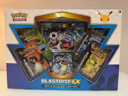 Pokemon Blastoise EX Red & Blue Collection Box, Factory Sealed - Image 1