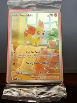 Pokemon Fennekin 080 Pokemon Center Sealed Stamped Promo | Chaos Rising - Image 1