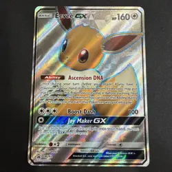 Pokemon TCG Eevee GX SM242 Sun & Moon Black Star Promo Holo LP - Image 1