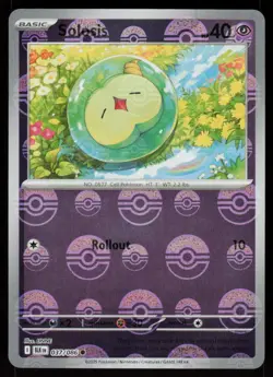 Solosis (Poke Ball Pattern) 037/086 Holo Common Black Bolt Pokemon Near Mint - Image 1