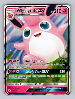 Wigglytuff GX 42/68 Holo GX Rare Hidden Fates Pokemon Near Mint - Image 1