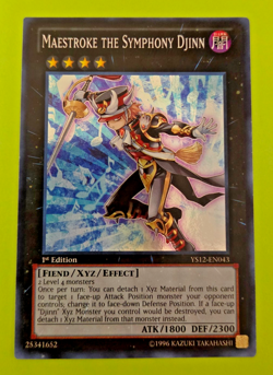 Yu-Gi-oh Maestroke the Symphony Djinn 1st Edition Super Rare YS12-EN043 Nm - Image 1