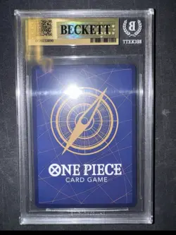 GOLD GEAR 5 MONKEY D. LUFFY One Piece OP11 3rd Anniversary Japanese #119 BGS 10 - Image 2