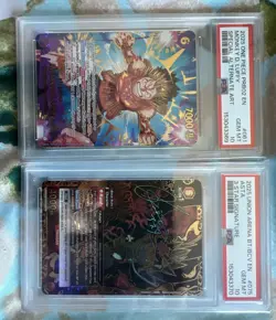Union Arena 3 Star Asta With Sequential One Piece Prb02 Monkey D Luffy SP PSA 10 - Image 2