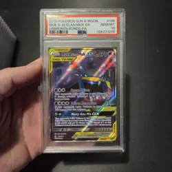 Pokemon Card - Muk & Alolan Muk Tag Team Unbroken Bonds 196/214 Full Art PSA 10 - Image 1