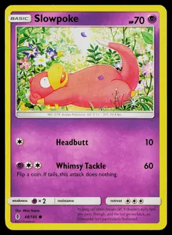 Pokemon Card Slowpoke 48/145 Guardians Rising Common - Image 1