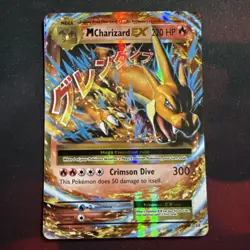 Mega M Charizard EX XY Evolutions Full Art Holo Card - Image 1