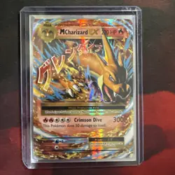 Mega M Charizard EX XY Evolutions Full Art Holo Card - Image 3