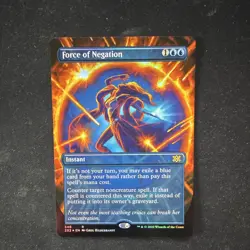 MTG Force of Negation Double Masters Rare Borderless Foil EN (NM) - Image 1