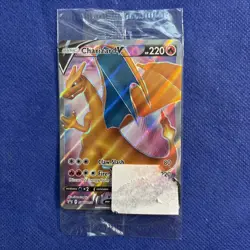 Pokemon TCG SEALED Charizard V Full Art SWSH050, Black Star Promo Card - Image 1