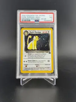 2000 POKEMON GAME PROMO NINTENDO MAGAZINE-60 HP #17 DARK PERSIAN-HOLO PSA 7 - Image 1