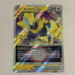 Zeraora VSTAR 055/159 Pokemon Crown Zenith Holo Ultra Rare NM - Image 1