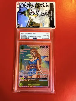 Bandai One Piece CCG O-Nami #101 Promo Holo PSA 10 Auto 2nd Anv JPN - Image 1