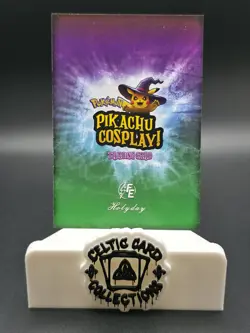 Pokemon Peru Pikachu Cosplay - Pikachu Minecraft #E37 Pink Holo Box Hit Card - Image 2