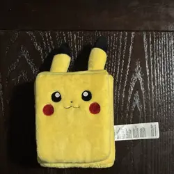 Pokemon Center Pikachu plush deck box, yellow, Pokemon TCG, magnetic closure - Image 1