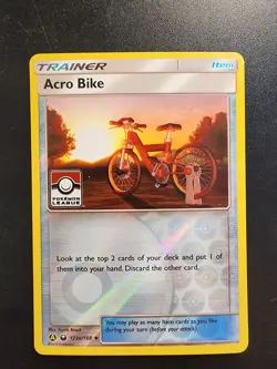 Pokemon TCG - Acro Bike - 123a/168 - Pokemon League Promo - Reverse Holo - Image 1