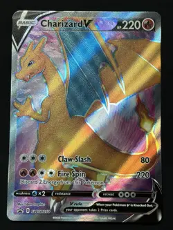 Pokemon TCG Sealed Charizard V Full Art SWSH050, Black Star Promo - Image 1