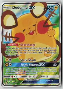 Dedenne GX 195a/214 Holo Promo Alternate Art Promos Pokemon LP - Image 1