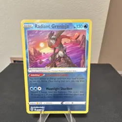 Pokemon TCG Radiant Greninja 046/189 Astral Radiance Holo Rare 130 HP - Image 1