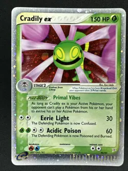 Cradily ex 90/95 ex Team Magma vs Team Aqua 2004 LP/NM Pokemon - Image 1