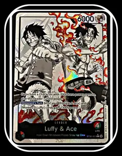 ST30-001 Luffy & Ace leader Alt Art (Parallel) One Piece Card Game ENGLISH Deck - Image 1
