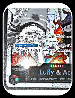 ST30-001 Luffy & Ace leader Alt Art (Parallel) One Piece Card Game ENGLISH Deck - Image 2