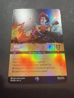 Woody Waiting for a Friend 205/204 Epic Holofoil Wilds Unknown NM Disney Lorcana - Image 1