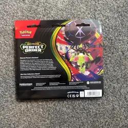 Pokemon TCG: Mega Evolution Perfect Order 3 Booster Packs & Chikorita Promo Card - Image 3