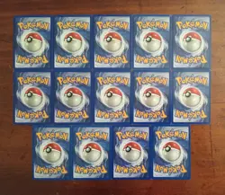 Pokemon Cards Original Unlimited Base Set Lot Of 14 In LP Condition! - Image 2