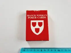 CARTE DA GIOCO FRANCIS WHISKY'S EDINBURGH POKER ORIGINAL VINTAGE PLAYING CARDS - Image 1