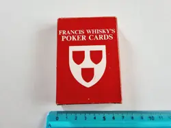 CARTE DA GIOCO FRANCIS WHISKY'S EDINBURGH POKER ORIGINAL VINTAGE PLAYING CARDS - Image 2