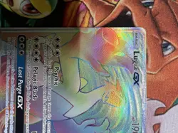 Lugia GX - 227/214 - Secret Hyper Rare Pokemon Sun & Moon Lost Thunder MINT 🌈 - Image 5