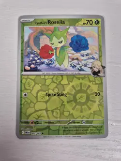 007/182 Cynthia's Roselia Reverse Holo Card Destined Rivals NM/Mint Pokemon TCG - Image 1