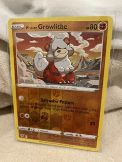 HISUIAN GROWLITHE 070/189 POKEMON SWSH10: ASTRAL RADIANCE Reverse Holo - Image 1