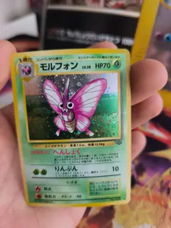 Pokemon Karte Card Omot Venomoth Jungle Dschungel 1997 Holo Wotc japanese NM- - Image 5