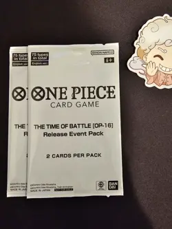 2x OP16 Release Event Pack - The Time of Battle - One Piece TCG - English SEALED - Image 1