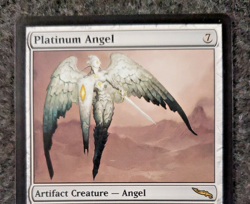 MTG English Platinum Angel NM Normal Mirrodin NM NO play ..... ....(DS3D1L2) - Image 3
