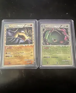 Pokemon TCG Meganium HGSS08 & Machamp 95/102 Holo Rare - Image 3
