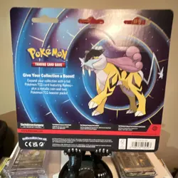 Pokemon Mega Evolution Phantasm Flames Booster Pack Raikou Coin Promo Card - Image 2