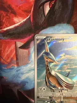 Pokemon Skarmory 209/191 Surging Sparks Illustration Rare Full Art Holo NM - Image 2