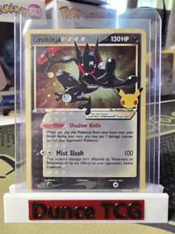 Pokemon Greninja Gold Star Celebrations Black Star Promo 144 - Small Crease! - Image 1