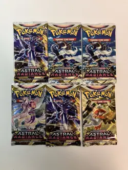 (LOT OF 6) Pokemon TCG Booster Packs - Sword & Shield Astral Radiance NEW SEALED - Image 1